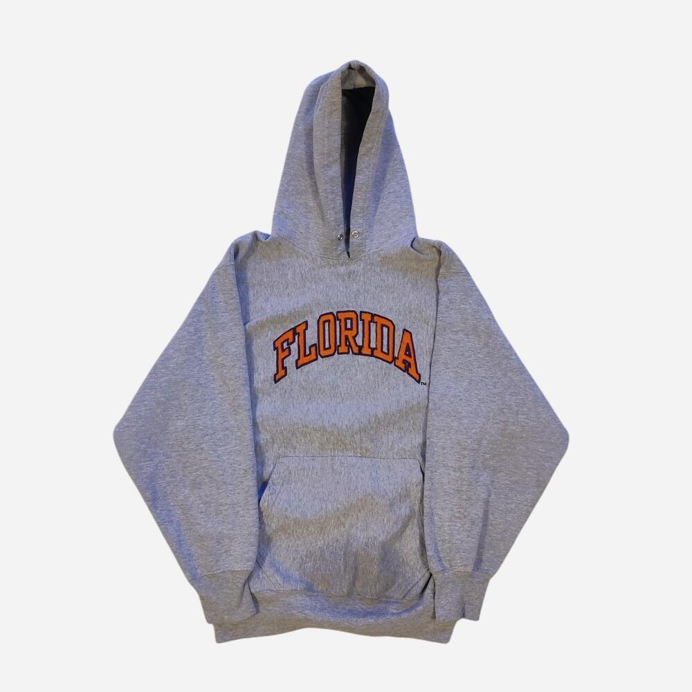 Grey and orange heavyweight Florida University hoodie